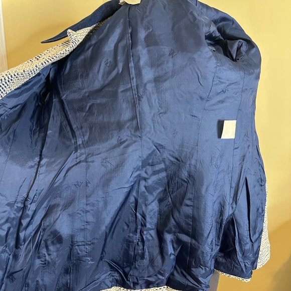 Escada Designer tweed blazer with denim accents size 34 - Picture 11 of 16